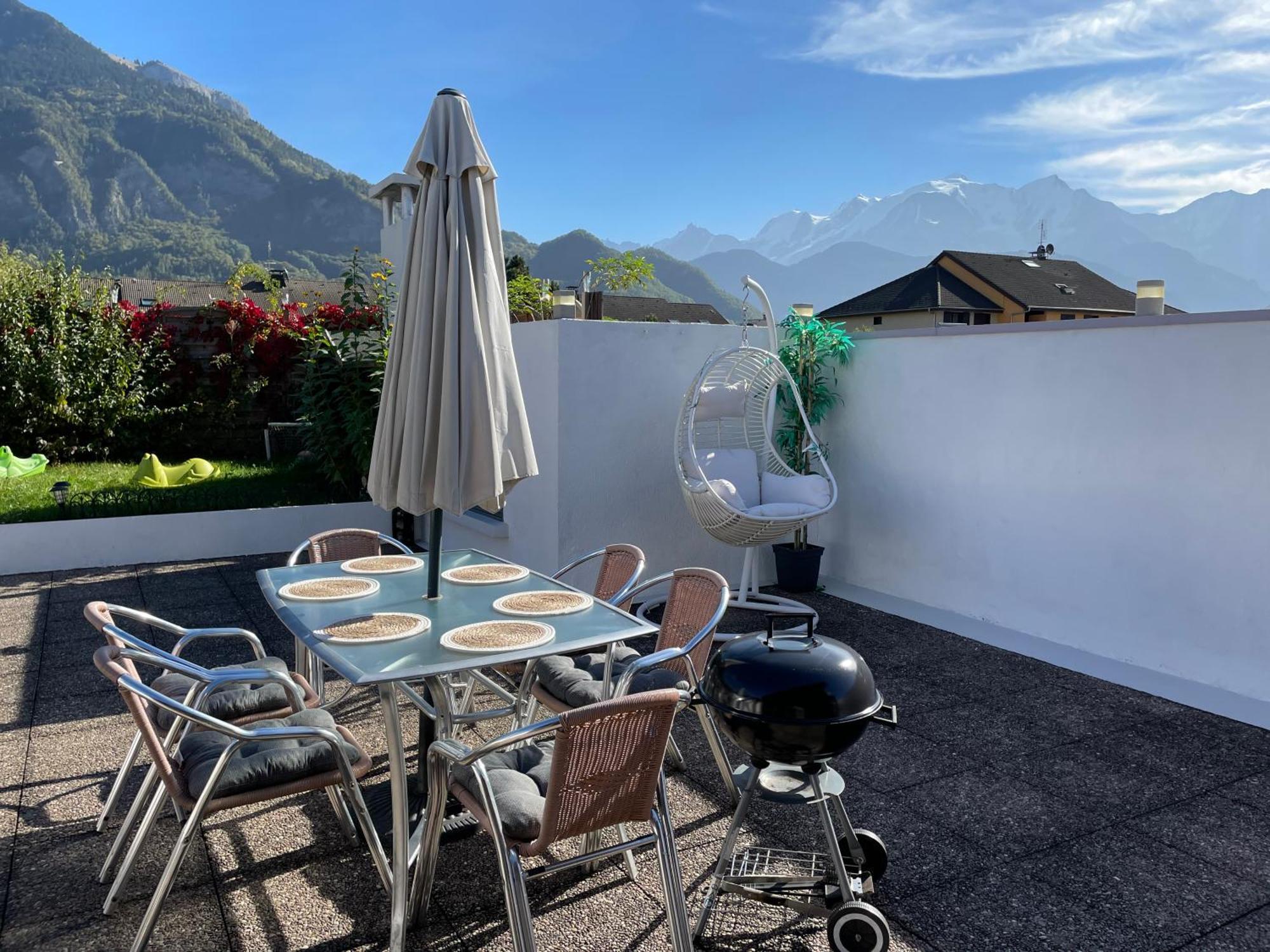 Rooftop 1 - Jacuzzi Prive Au Pied Du Monte-Blanco Sallanches Bagian luar foto