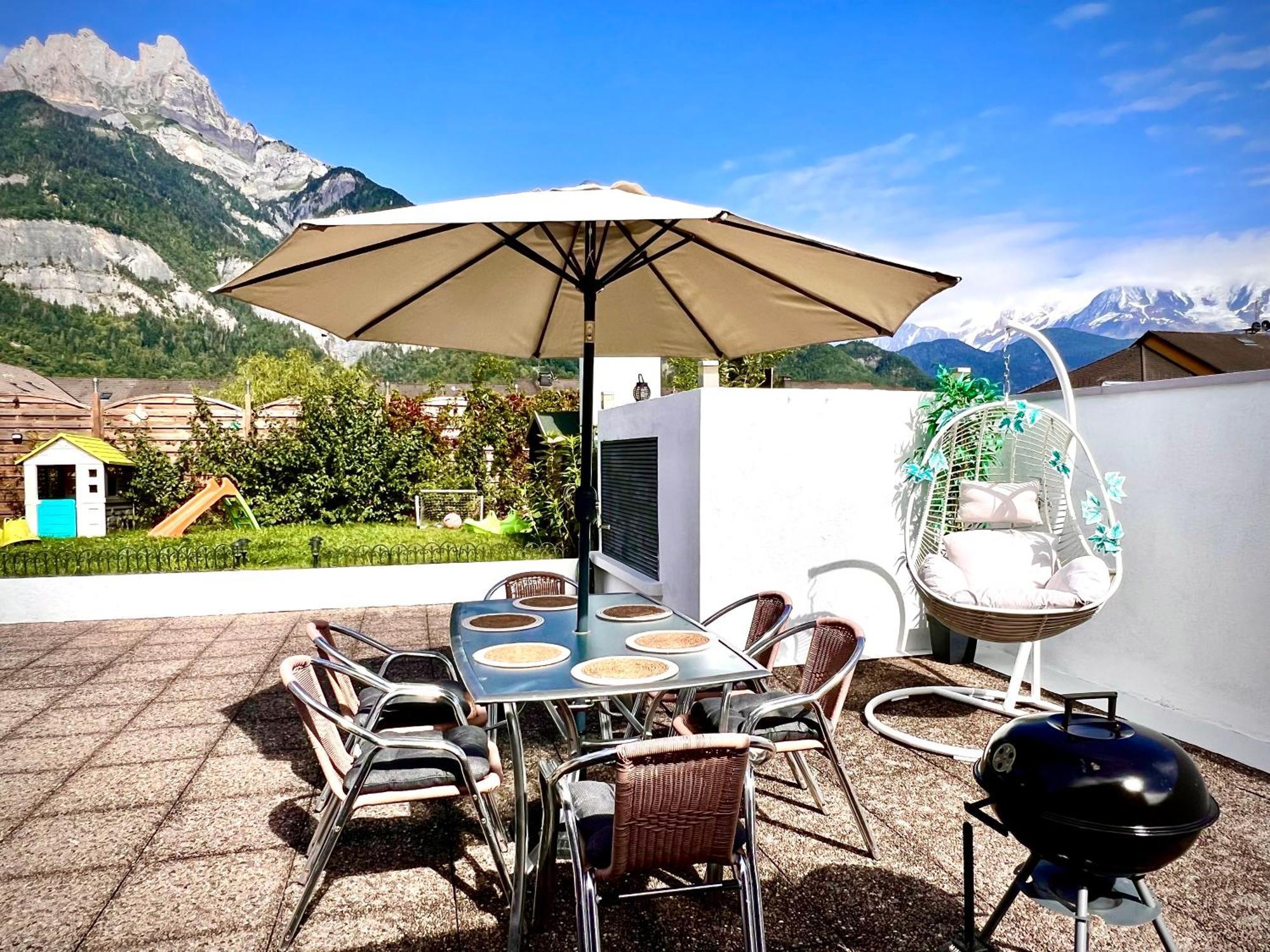 Rooftop 1 - Jacuzzi Prive Au Pied Du Monte-Blanco Sallanches Bagian luar foto